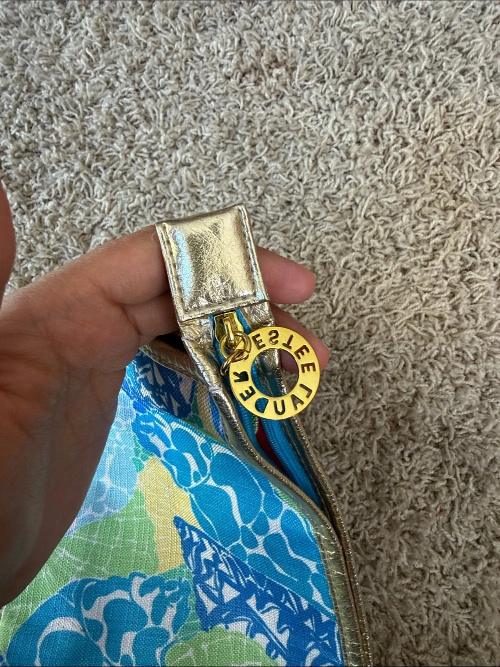 Lilly pulitzer for estee lauder makeup bag